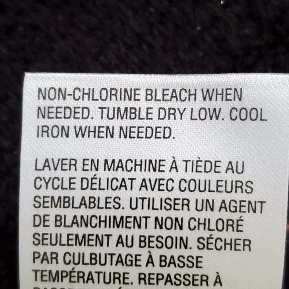 Style & Co Black Sweater With Purple Orange Pink Abstract Floral NWOT Size S - Picture 10 of 10